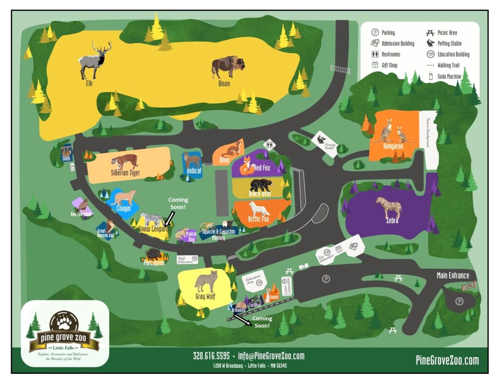 Zoo Map | Pine Grove Zoo